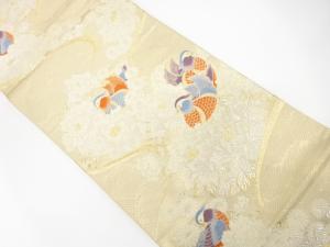 加賀菊園文織り出し　袋帯